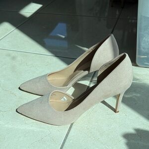 A New Day - Blush Women's Seana Microsuede D’Orsay Stiletto Heeled Pumps size 11